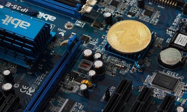 A close-up shot of a meticulously assembled mining rig, highlighting the high-performance components and organized cabling.