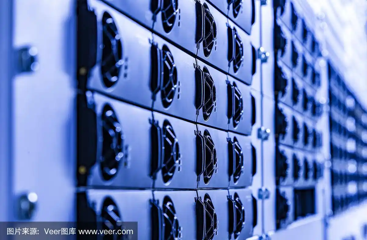 Close-up view of advanced cryptocurrency mining rig with multiple GPUs and cooling systems
